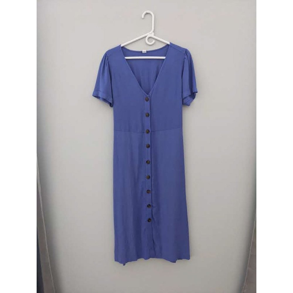 Vintage Style Cornflower Blue Sundress